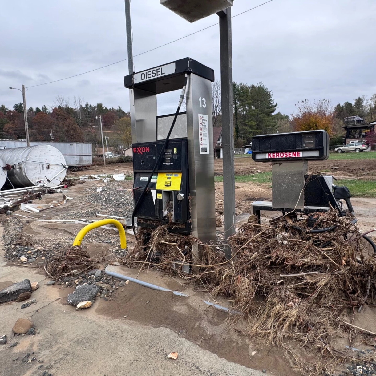 gas pumps wrecked by flood disaster 2 gas pumps wrecked by flood disaster 2